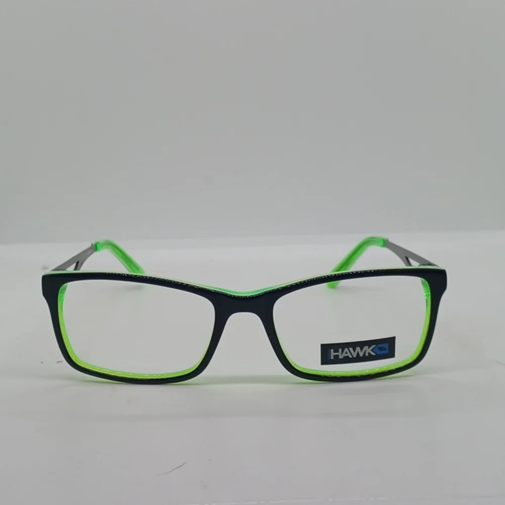 NWT TONY HAWK KIDS 3-3 BLACK GREEN EYEGLASS FRAMES